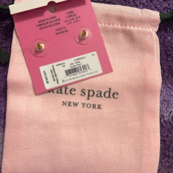Kate Spade Yours Truly Pave Heart Studs - Picture 6 of 7